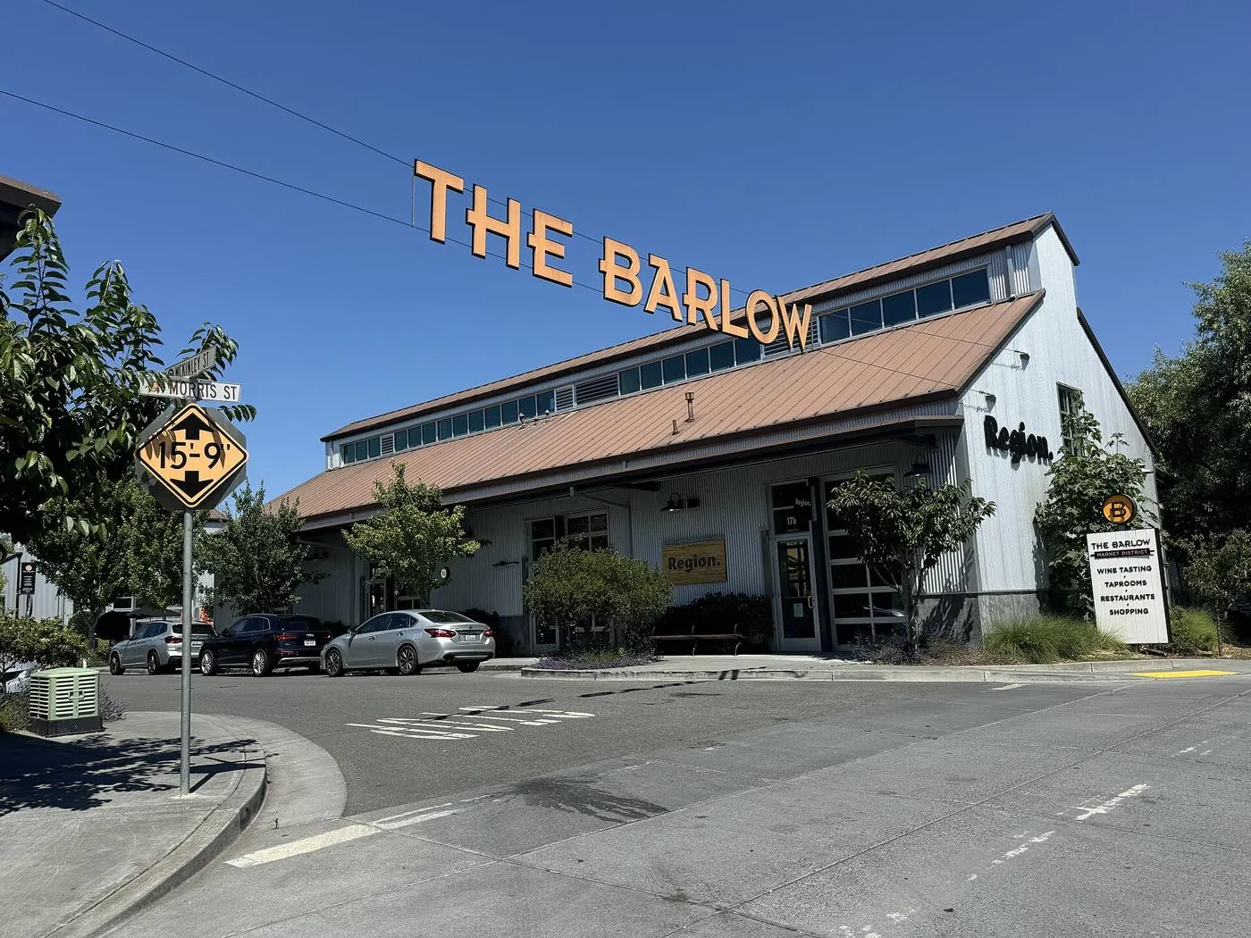 The Barlow sign over a market building in Sebastopol